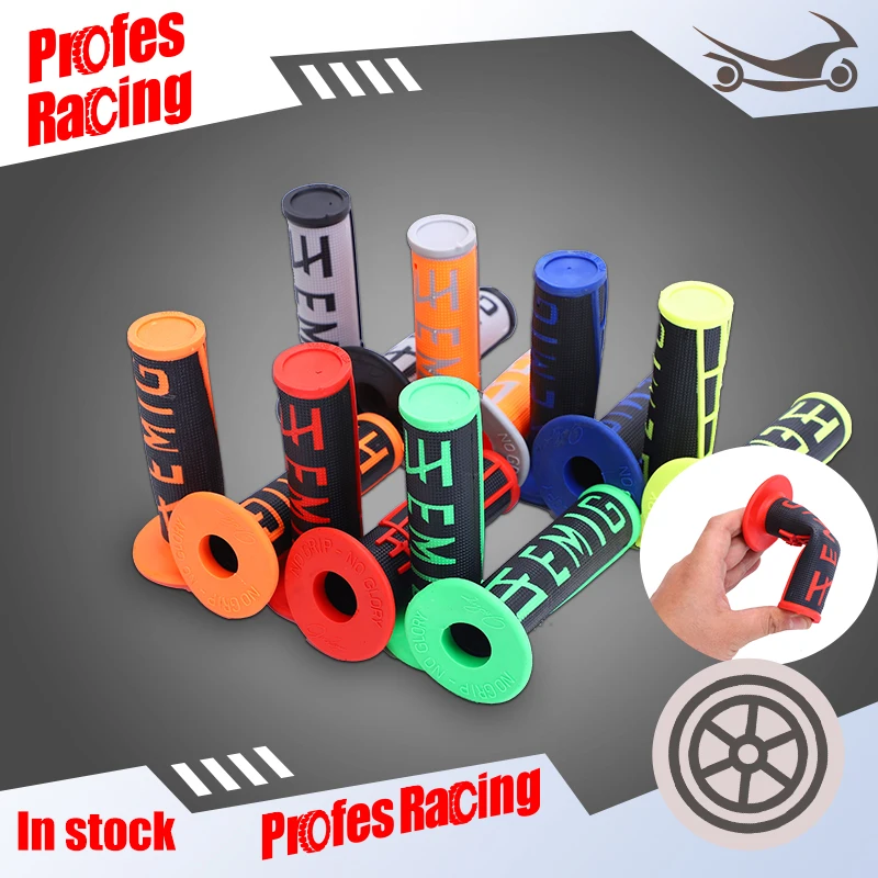 

Motorcycle EMIG Grip Hot Selling Handle MX FOR To KLX CRF Dirt Pit Bike Rubber Handlebar Twist For GEL GP 7 Colors 2021 New