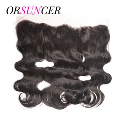 ORSUNCER Hair Brazilian Body Wave Lace Frontal HD Swiss Lace Frontal Human Hair Remy Hair Transparent Lace Frontal Closure