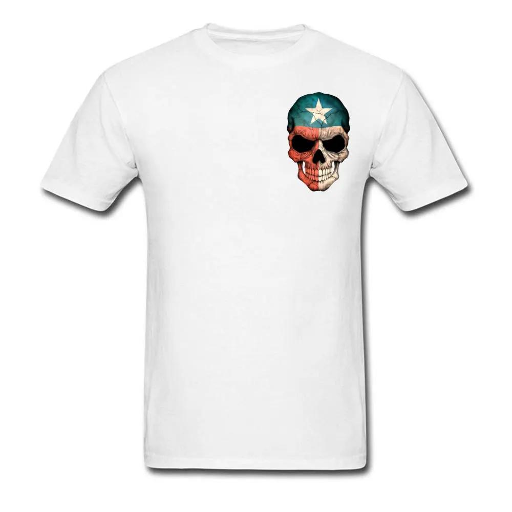 

Fashion Classic T-Shirt Texas Flag Skull Round Collar 100% Cotton Breathable T Shirt New Style Great Tshirt Nice Tees Men Best