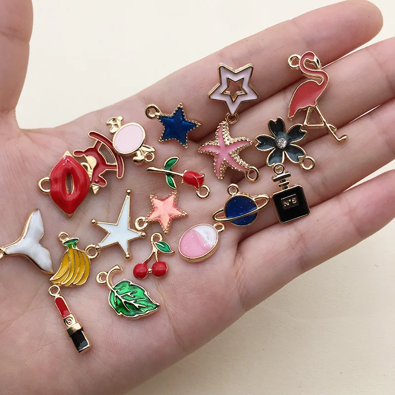 100pcs Mixed Style Colorful Enamel Charms Pendant For Jewelry Making DIY Necklace Bracelet Handmade Jewelry 100pcs Mixed Style Colorful Enamel Charms Pendant For Jewelry Making DIY Necklace Bracelet Handmade Jewelry