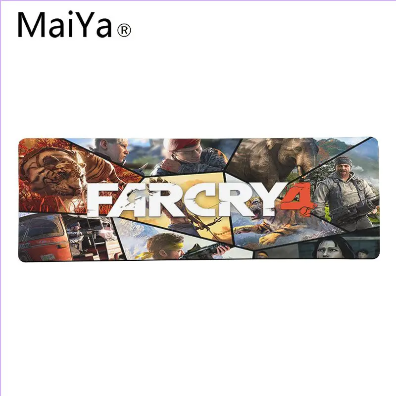Maiya высокое качество Far Cry 4 силиконовый большой/маленький коврик для мышки игра большой коврик для мыши клавиатуры коврик - Цвет: Lock Edge 30x80cm