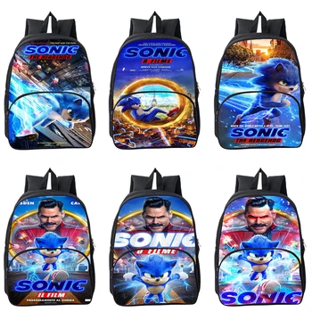 

Aesthetic Backpack 3D Print Hot Game Sonic The Hedgehog Bag Kids Cartoon Zipper Anime Kindergarten Teenagers Girls School Bags