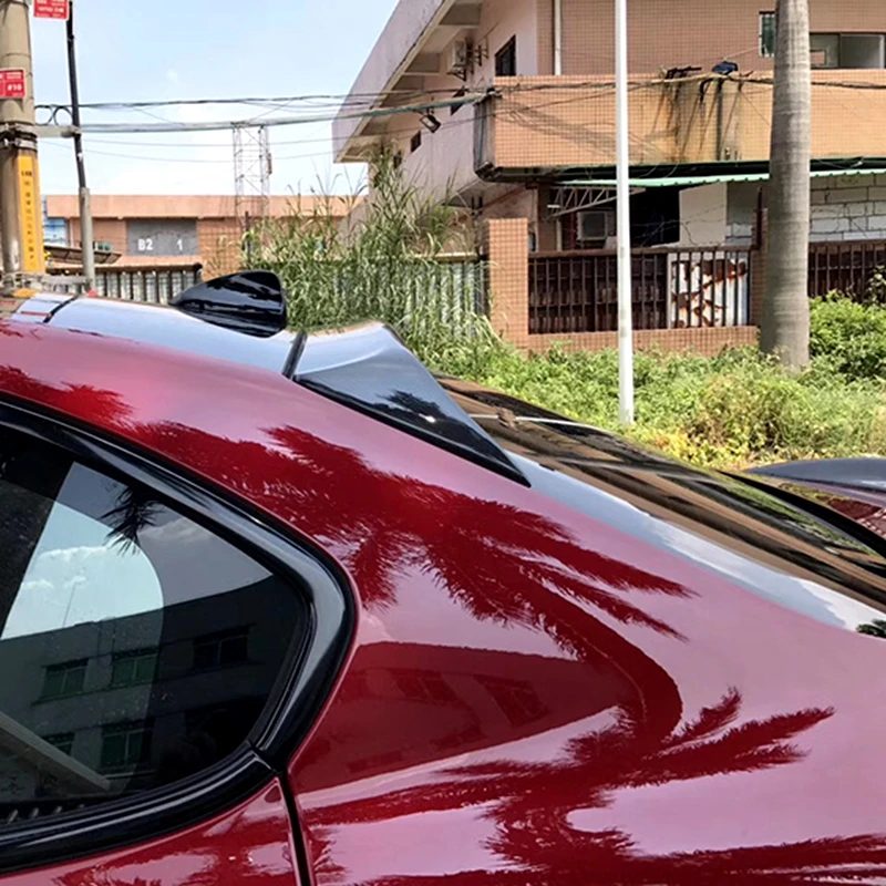 Для Alfa Romeo Giulia, спойлер на крыше, высокое качество, углеродное волокно, черный задний спойлер для Alfa Romeo Giulia