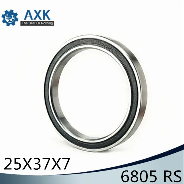 rolamento 6805-2rs 25*37*7 mm ( 10 PCS ) ABEC-1 Metric Thin Section 61805RS 6805 RS Ball Bearings 6805RS rolamento 6805