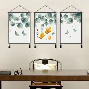 

Meter Box Mural Sofa Background Hanging Painting Living Room Decoration Painting Fabric Wall Home Decoration New Chinese