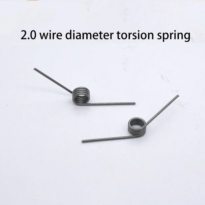 Wire Dia 2mm  OD 15.5mm 3 Coils Double Torsion Spring 1Pcs 