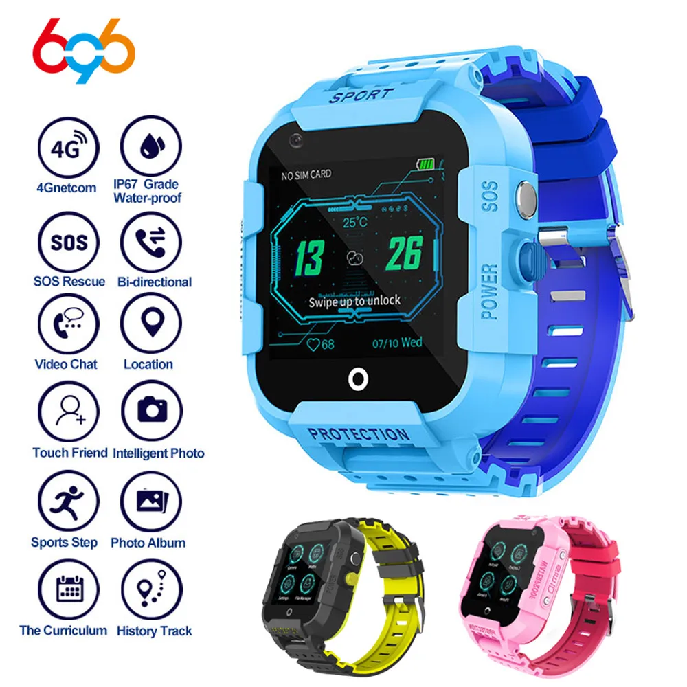 696 DF39Z Kids 4G GSM Smart Watch Call Video Call SOS Emergency Call For Help LBS+GPS+WIFI Multiple Positioning Kids Gift watch