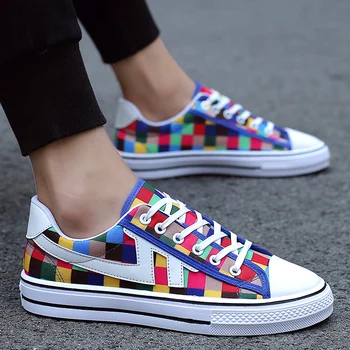 

Men Casual Shoes Classic Board Shoes Men Fashion Sneakers Comfortable Flat Shoes Popular Student Board Shoes Light Canvas Shoes