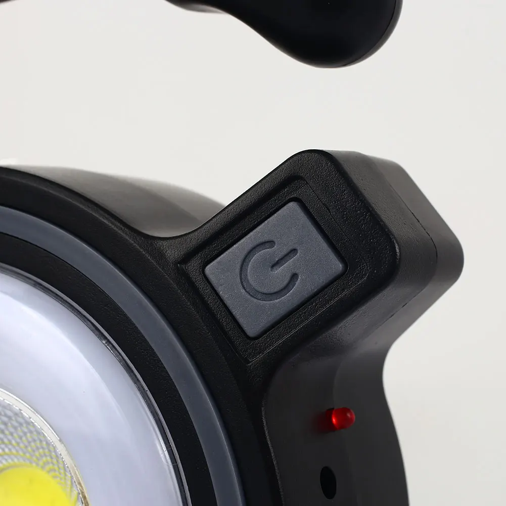 Durable COB Solar Power Floodlight Solar Floodlight Outdoor Home Security Lamp Non Polar Dimming Eco-Friendly Black ABS