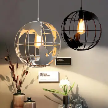 

Nordic Modern Simple Wrought Iron Chandelier Creative Cool Hallway Aisle Study Restaurant Lights Globe Children Chandelier
