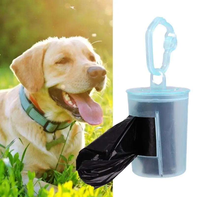 

1 Pcs Dog Poop Bag Puppy Waste Garbage Dispenser 1PC Pet Outdoor Cleaning Storage Box Home Clean Refill Garbage Bag and Box