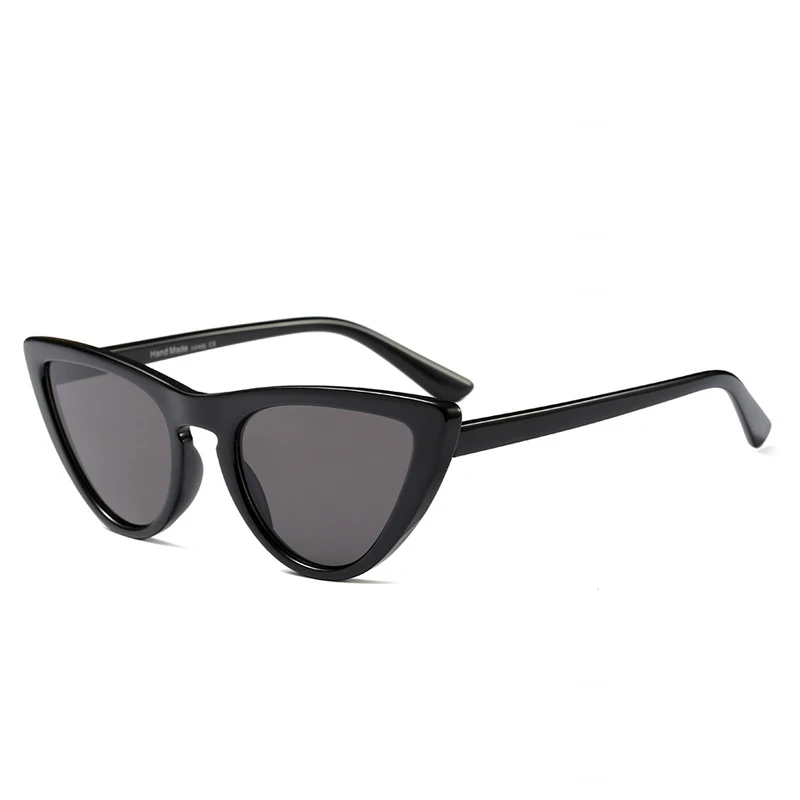 DAVE Модные солнцезащитные очки кошачий глаз женские брендовые Ретро треугольные очки женские милые сексуальные кошачьи очки Oculos de sol UV400 - Цвет линз: 14