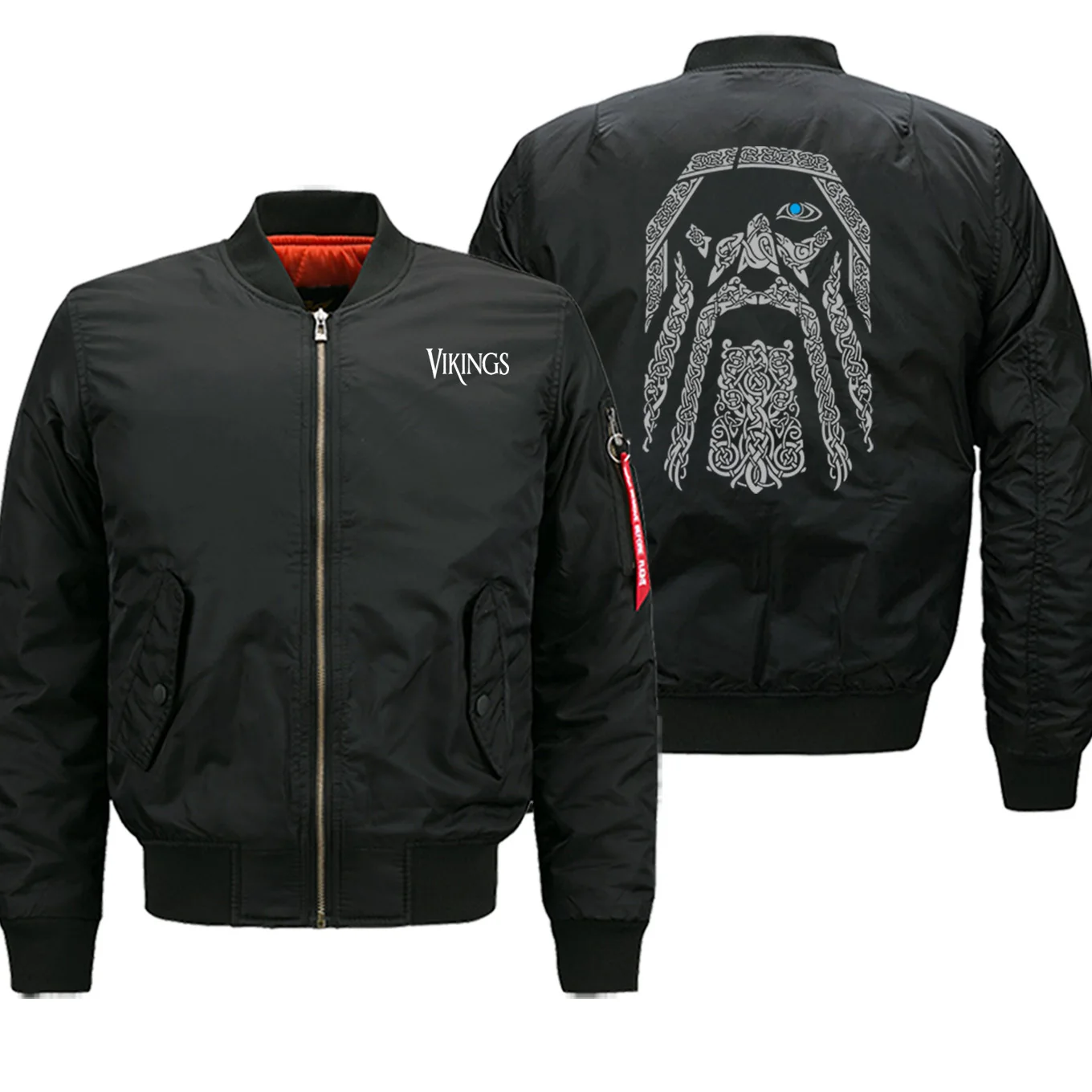 Лидер продаж, зимние куртки Odin Vikings, мужская уличная куртка-бомбер в стиле милитари, повседневная мотоциклетная теплая одежда на молнии, Толстая куртка - Цвет: black6