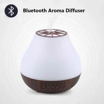 

Bluetooth Aroma Oil Diffuser Aromatherapy Ultrasonic Air Humidifier with Colorful LED Light for Room Home Bedroom 400ml
