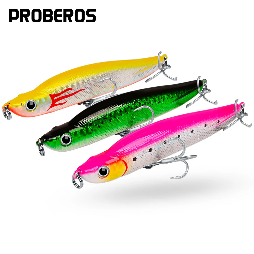 

PROBEROS 6pcs Hard Fishing Lures Sinking Pencil Bait 9.5cm 17g Long Casting Bass Artificial Hard Baits Wobbler Isca Pesca Tackle