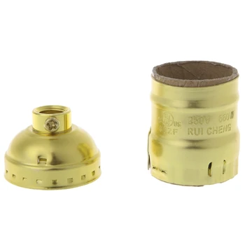 

E26/E27 Aluminum Retro Pendent Vintage Light Bulb Lamp Holder Socket Without Switch 28TC