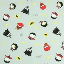 Наполовину ярдовая однотонная хлопковая ткань с героями мультфильмов для мальчиков и девочек, ручная работа, сделай сам, одежда, одежда, хлопок, CR-180