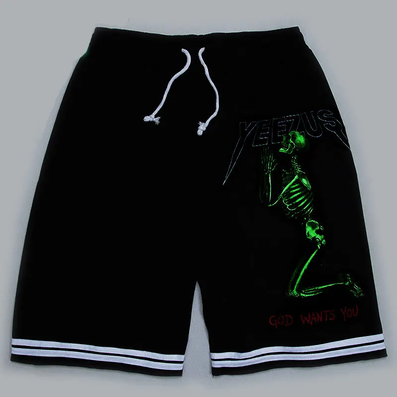 Skeleton Men's 3D Luminous Shorts Summer Skull Wolf Cotton Personalized Club Punk Night Shorts Noctilucent Vintage Glitter Short Skeleton Men's 3D Luminous Shorts Summer Skull Wolf Cotton Personalized Club Punk Night Shorts Noctilucent Vintage Glitter Short