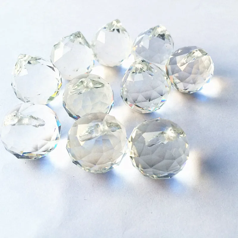 Suncatcher 20PC Blue Maple Crystal 20MM Faceted Fengshui Glass Prism Chandelier