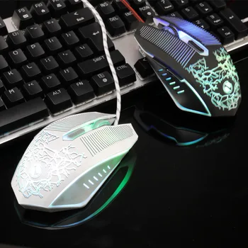 

Limei V6 Wrangler Celebrity Style Shining Game Glare Laptop Durable CF Internet Cafes Gaming USB Wired Mouse