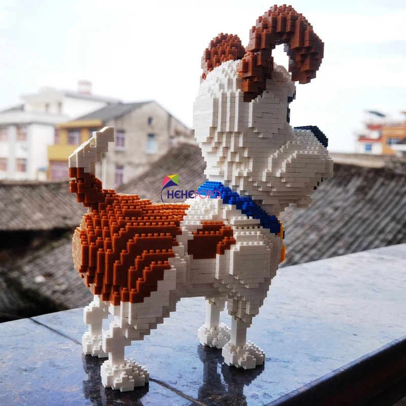 Animais de Estimação Blocos de Construção Brinquedos para Crianças Cães Gatos Kawaii Desenhos Animados Anime Figura Micro Faça Você Mesmo Construção Tijolos Presentes 8 Cheap Blocos