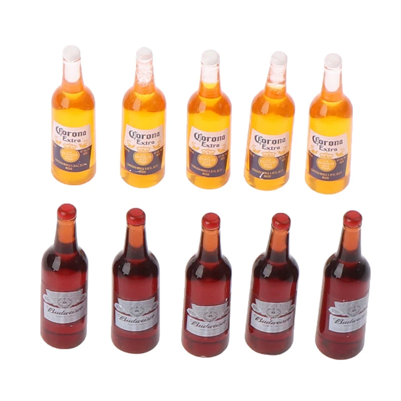 Details about   10 X 1/12 Dollhouse Miniature Resin Bottle Simulation wine Bottle UK*wf 
