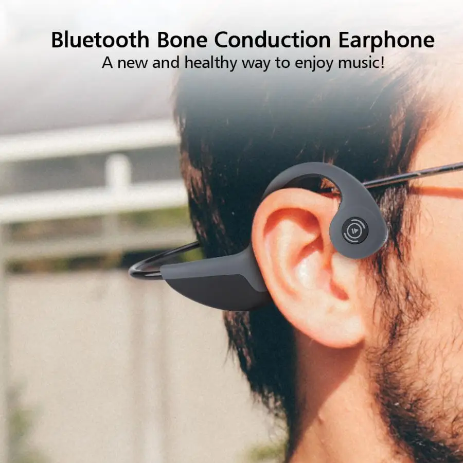 Bluetooth наушники костной проводимости беспроводные наушники наружная Спортивная гарнитура с микрофоном гарнитуры VS Z8 гарнитура