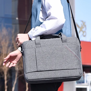 

Laptop Shoulder Bag for MacBook Pro Air 13 inch Notebook Business Casual Polyester Messenger Carrying Briefcase Sleeve 15.6 inch
