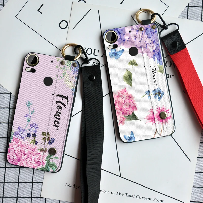 

Wrist Strap Silicone Case For HTC One M7 M9 X9 A9S 801E Hand Band Neck Strap Back Cover For HTC Desire 10 D10 Pro Stand Coque
