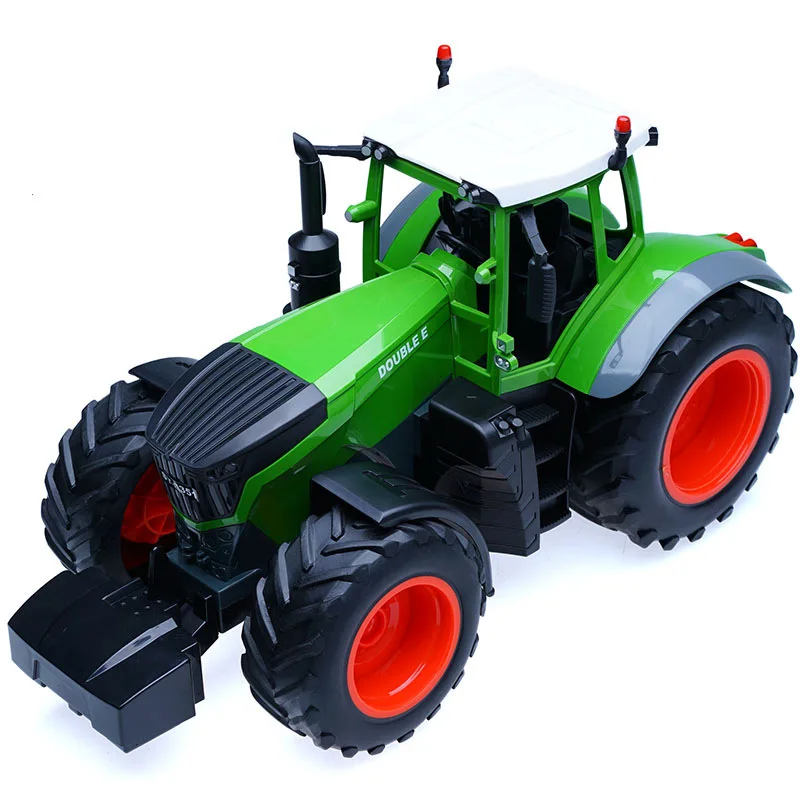 Tractor Большой RC грузовик сельскохозяйственный трактор 2,4 г дистанционное управление прицеп самосвал/грабли 1:16 высокое моделирование 38,5 см строительный автомобиль детские игрушки - Цвет: Tractor