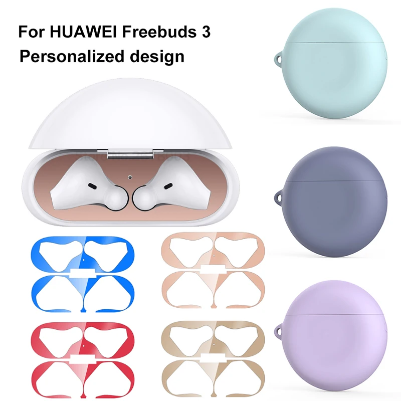 Защитные наклейки с полным покрытием для наушников Huawei Freebuds 3 Bluetooth защитный