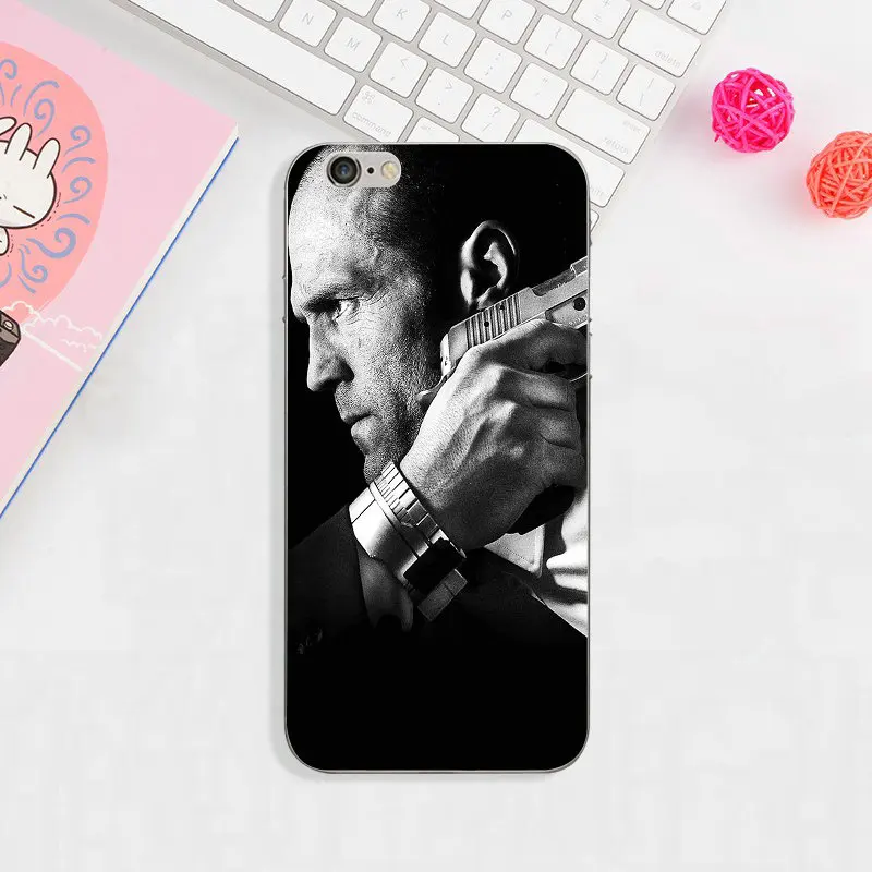 Мягкие силиконовые чехлы для телефонов iphone 7, 6, 6 S, 8 PLUS, X, XR, XS, 11 Pro Max, 5, 5S, SE, 5C, 4 4S, в виде ракушки, Лидер продаж, Uk, Super Star, Jason Statham - Цвет: image 1