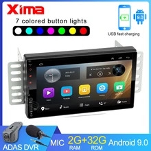 XIMA MP5 Player de Rádio Android 9.0 2din Car Multimedia GPS Navi WIFI Autoradio Para VW Nissan Hyundai kia toyota Peugeot ladas