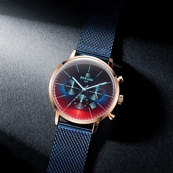 

Watch Men New Brand Sleek Minimalist Calendar Stainless Steel Mesh Belt Men’s Quartz Watch relogio masculino часы мужские