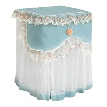 Кружева цветок Стиральная Машина Пылезащитный Чехол передняя и прочная Бытовая мягкая кружевная Защитная Быстрая