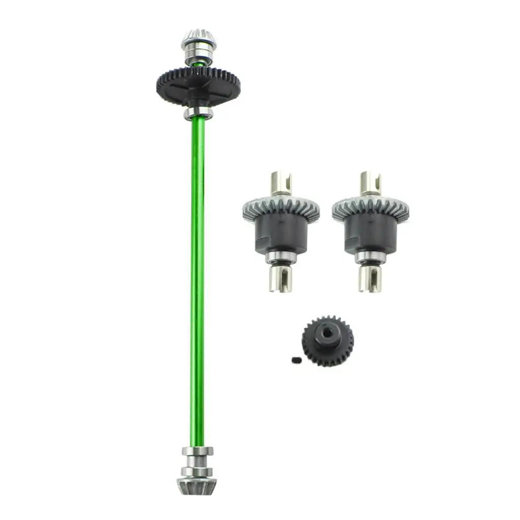 Differ Gear Center Transmission Shaft Drive Shaft Set Kit DIY Fits WLtoys 1:14 144001 RC Cars Models Parts