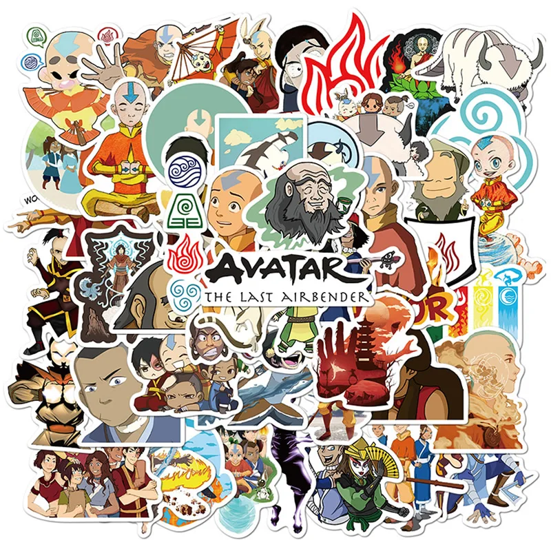 50 шт. аниме Аватар Последний Airbender/Haikyuu/Taylor наклейки водонепроницаемый СКЕЙТБОРД