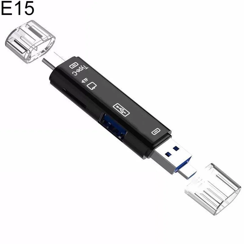 Мини портативный микро USB 2,0 тип-c TF флэш-цифровой считыватель карт OTG адаптер