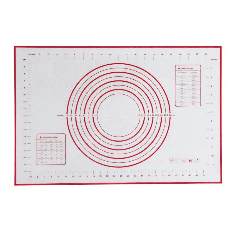Силиконовый коврик для выпечки со шкалой прокатки тесто коврик для замеса теста антипригарный кондитерский лист Инструменты для выпечки