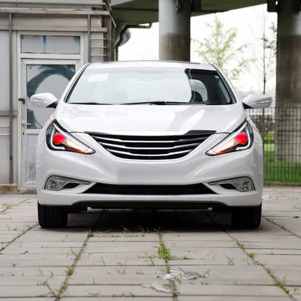 2 шт. голова глаза демона лампа для Hyundai Sonata фары 2010 2015 Двойной Луч би ксеноновый