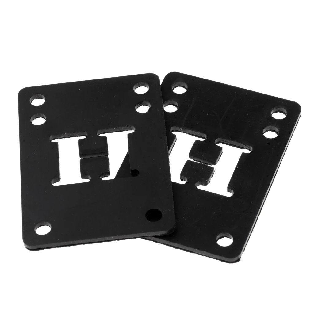 2 Pieces Rubber Skateboard Longboard Riser Pad Shock Pads 1/8 3mm