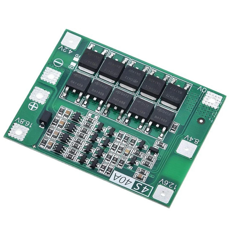 

4S 40A Li-Ion Lithium Battery 18650 Charger Pcb Bms Protection Board for Drill Motor 14.8V 16.8V Lipo Cell Module