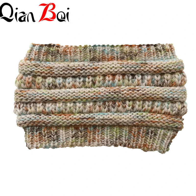 QianBei,, 8 шт./партия, женские тянущиеся вязаные вязанные крючком шапки, зимние шапки для женщин, шапки, теплые женские шапки
