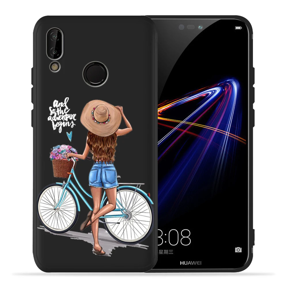 Модный черный чехол для телефона Mam Super Mom baby girl для huawei P30 P20 Lite Pro P10 P9 Lite mate 20 30 10 Lite, мягкий чехол для Etui