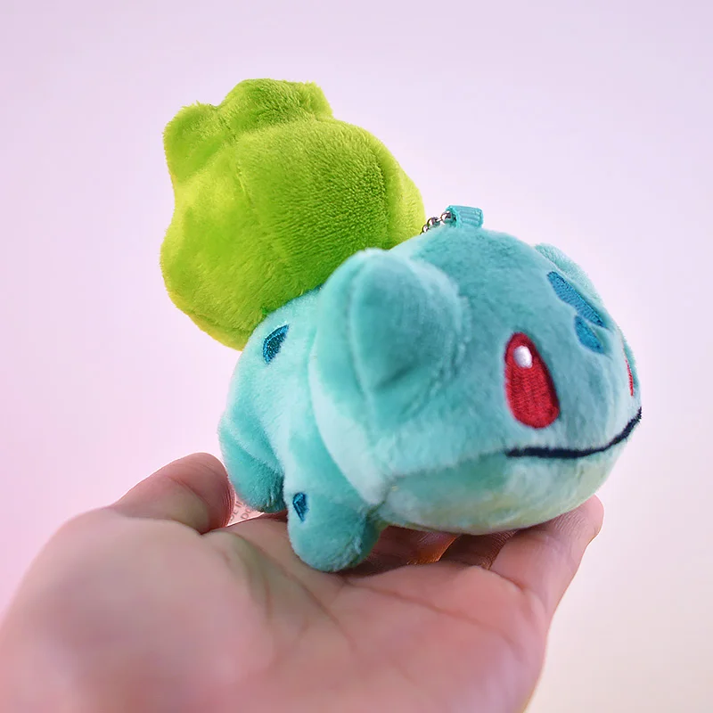 Pikachu Mew Charmander Snorlax Squirtle Bulbasaur милый брелок для ключей плюшевая Мягкая кукла Q версия аниме игры игрушки для друга подарок