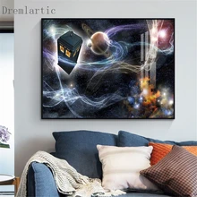 

Doctor Who Van Gogh@w Canvas Poster Silk Fabric Modern Style Prints Party House Decor Room#20-1005-22