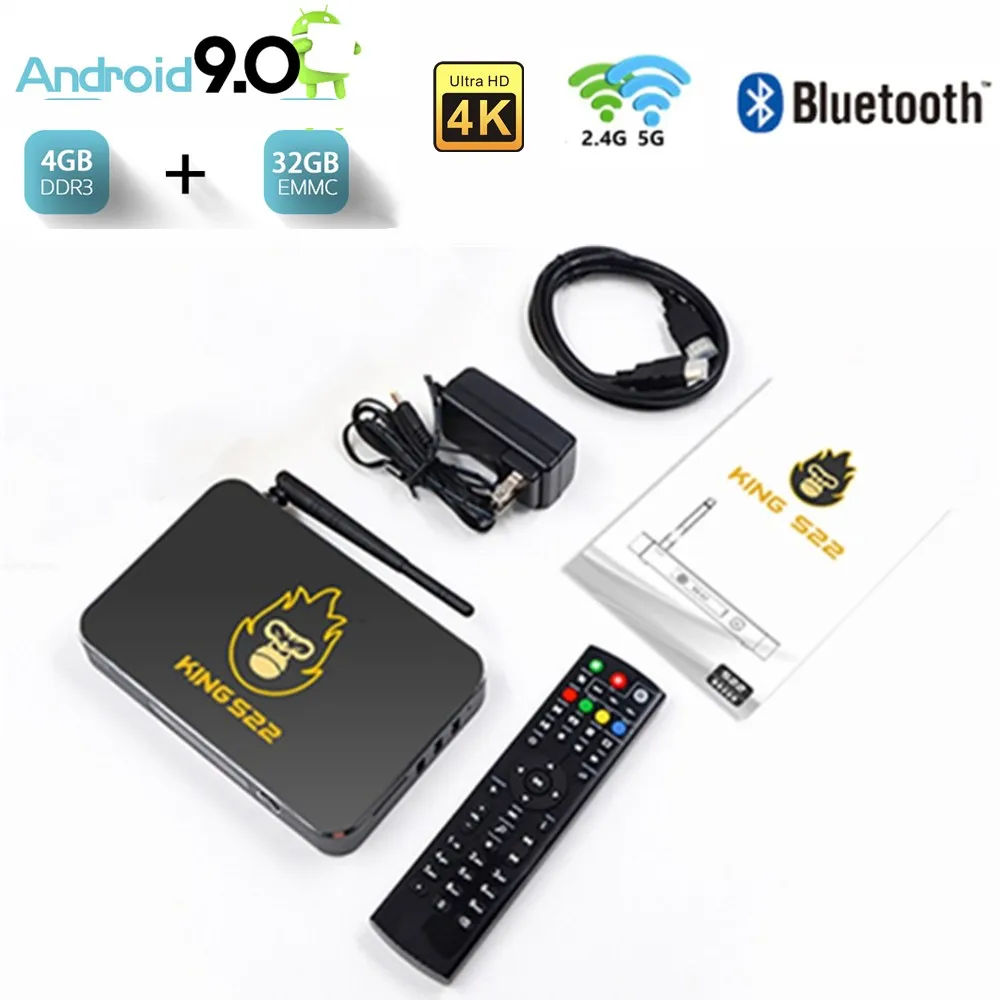 

2020 TV Box Android 9.0 4G 32GB UHD 4K Netflix WiFi 2.4/5G TV Receiver Bluetooth TVBOX Android 9 M3U Media Player Set Top Box