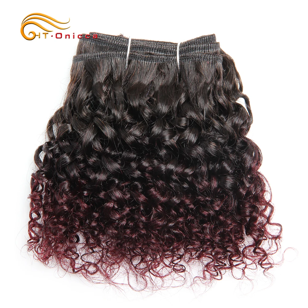 Bouncy cabelo encaracolado, 6 pacotes com fecho