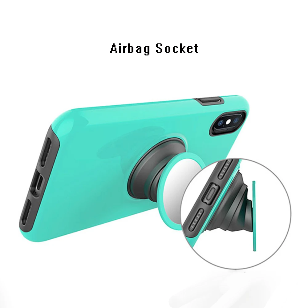 BFOLLOW зеркальная подушка безопасности корпус розетки для iPhone 6 6s 7 8 Plus X XR XS Max 11 Pro Max жесткий чехол из ПК с магнитной задней подставкой