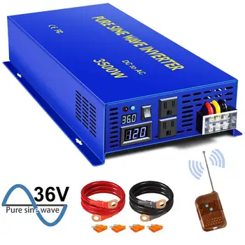 

XYZ INVT 3500 watt Pure Sine Wave Power Inverter 12v 24v 36v 48v dc to ac 120v 240V Off Grid System Car Batttery Solar Inverter